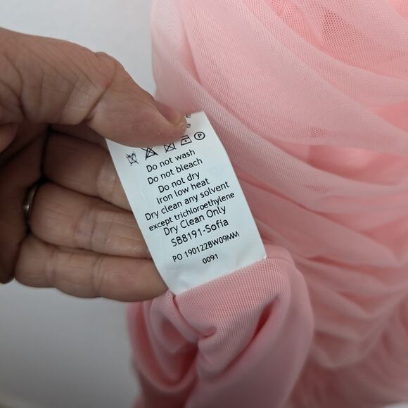 House of CB Fairy Pink Mesh Maxi Dress - Picture 9 of 9